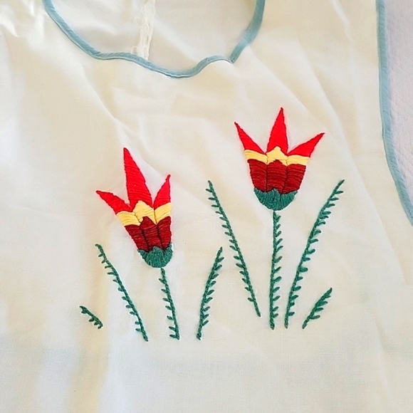 Vintage Cameo Over The Head Bib Apron - Picture 3 of 5